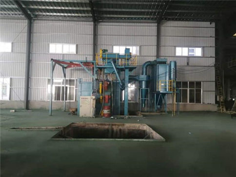 吊鉤式拋丸機(jī)客戶現(xiàn)場